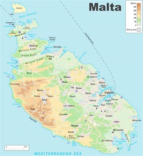 Malta Island Map