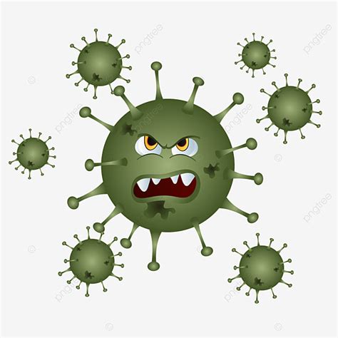 Virus Covid 19 Vector PNG Images, Corona Virus Covid 19 Cartoon ...