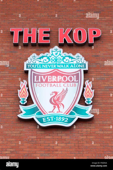 The Kop sign, Anfield Football Club, Liverpool, UK Stock Photo - Alamy