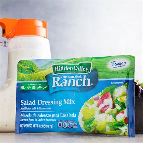 Hidden Valley 3.2 oz. Ranch Salad Dressing Mix - 18/Case