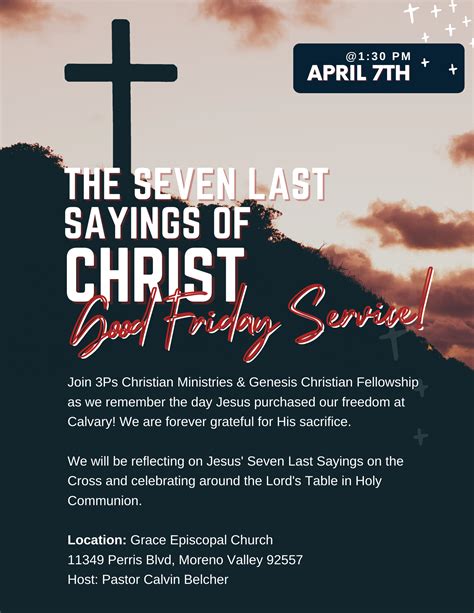 Good Friday Service 2023 – 3Ps Christian Ministries