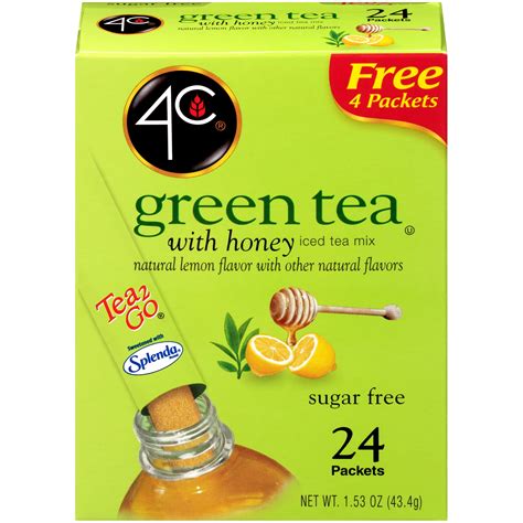 4C Totally Light Drink Mix, Green Tea, 1.53 Oz, 20 Packets, 1 Count ...