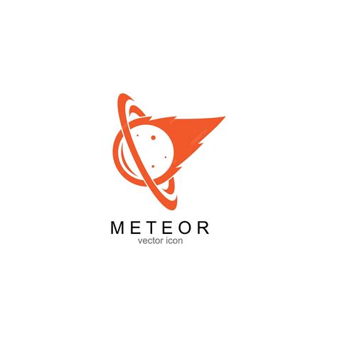 Premium Vector | Meteor logo vector template design