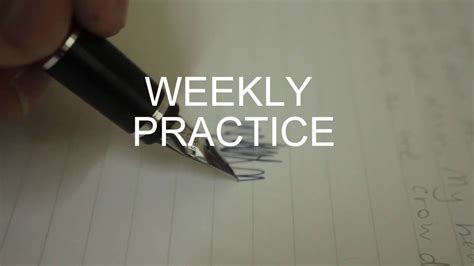 Palmer Method Weekly Practice - YouTube