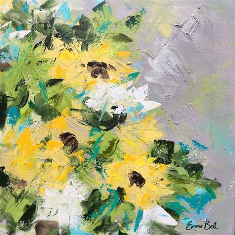 Sunflowers and Daisies | Sunflowers, daisies, Artwork, Art