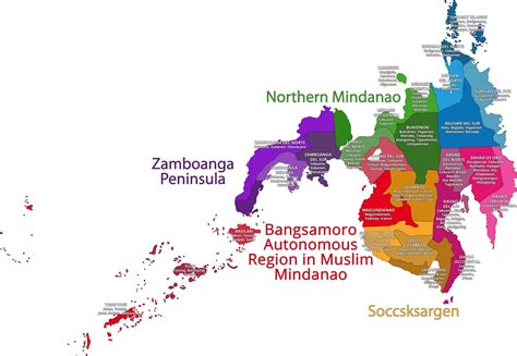 Map of Mindanao | Ethnic Groups of the Philippines