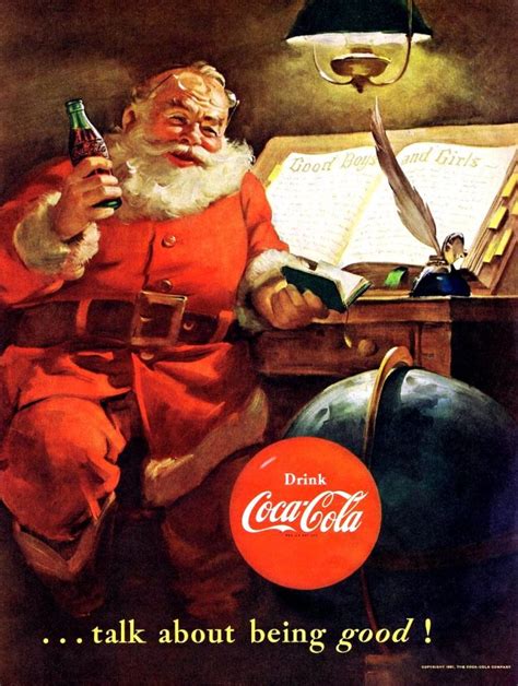 12 vintage Coca-Cola Christmas ads, starring Santa Claus (1931-1963) - Click Americana