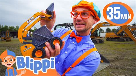 Blippi Learns about Diggers and Construction Vehicles! | BEST OF BLIPPI ...