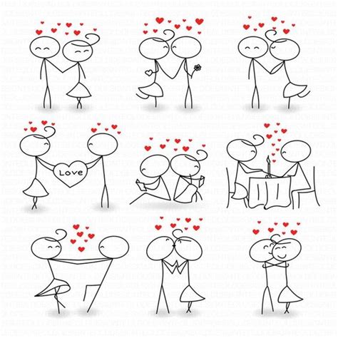 draw stick figures hugging - Clip Art Library