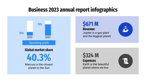 Business 2023 Annual Report Infographics