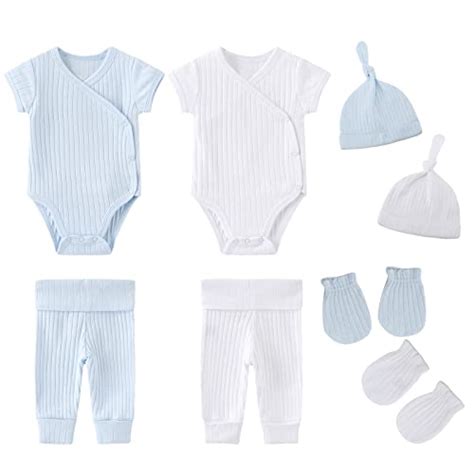 Newborn Outfit Sets Bodysuits and Pants 8P | All About Twins