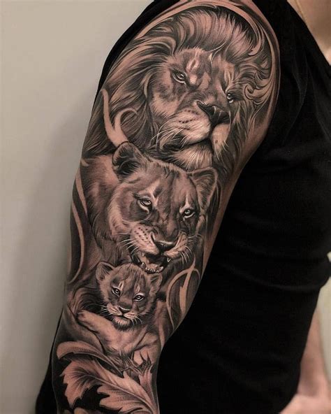 womens tattoos sleeve #Sleevetattoos | Tatuagens de leão, Tatuagem ...