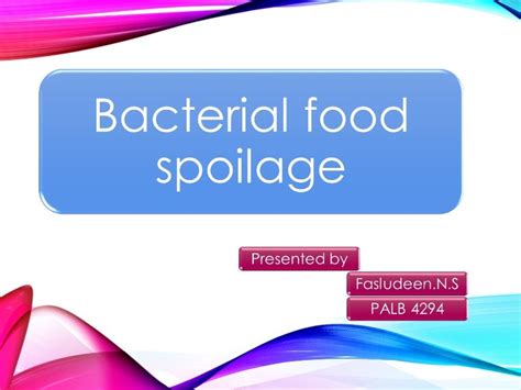 food spoilage bacteria