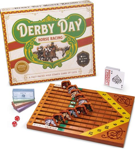 Amazon.com: Derby Day | Horse Racing Board Game | Family and Adult ...