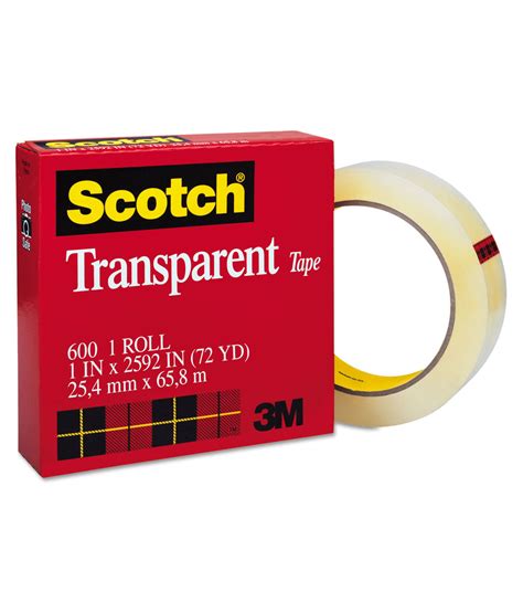 600 Clear Scotch Tape 3" Core (Multiple Sizes) - Columbia Omni Studio