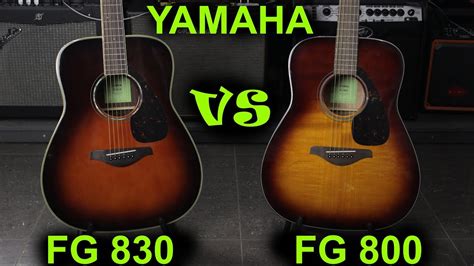 Yamaha FG800 VS Yamaha FG830 - Guitar Battle #18 - YouTube