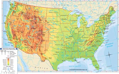 Continental US Map | Map of Continental USA