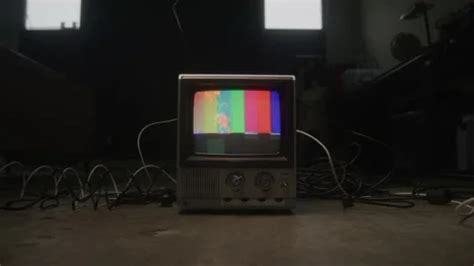 Old TV with a Color Test on the Screen o... | Stock Video | Pond5