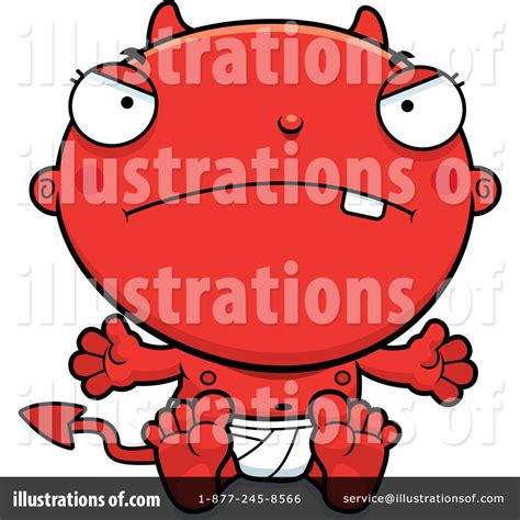 Baby Devil Clipart #1207827 - Illustration by Cory Thoman