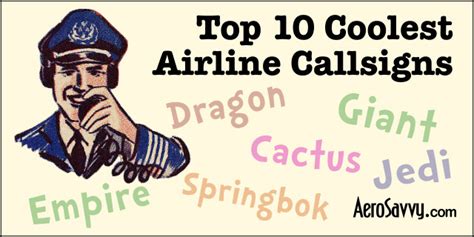 Top 10 Coolest Airline Call Signs! - AeroSavvy