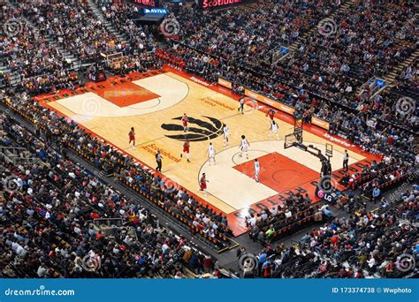 Toronto Raptors home court editorial stock photo. Image of regular ...