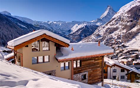 Luxury Ski Chalet With Stupendous View Of The Matterhorn | iDesignArch | Interior Design ...