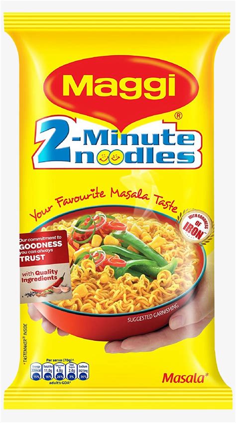 Maggi 2 Minute Noodles Masala 70g Transparent PNG - 1500x1500 - Free Download on NicePNG