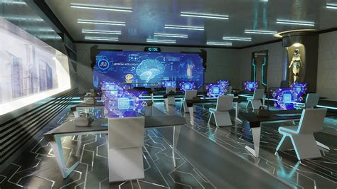 ArtStation - Futuristic Classroom