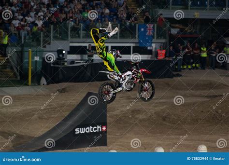 Motorcycle stunts editorial stock image. Image of freestyle - 75832944