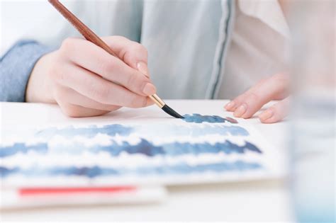 Free Images : writing, hand, brush, color, paint, blue, watercolor, brand, cash, colour, art ...