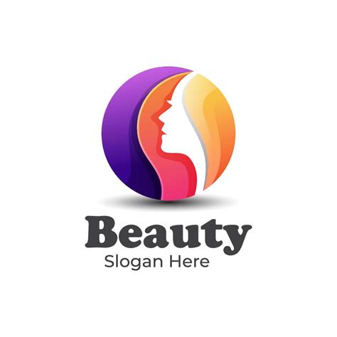 colorful beauty girl logo vector template 8213909 Vector Art at Vecteezy