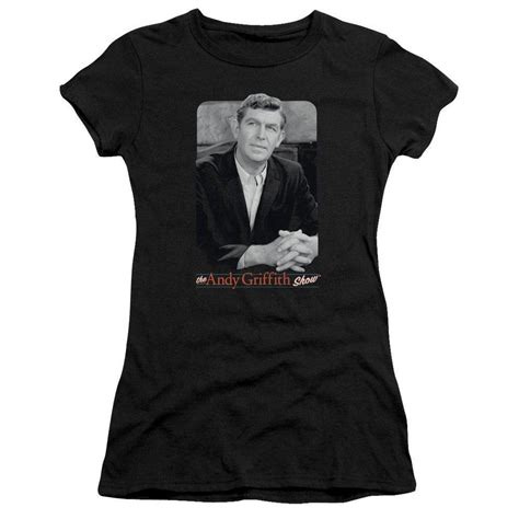 The Andy Griffith Show Classic Andy Woman's and Juniors Black Shirts ...