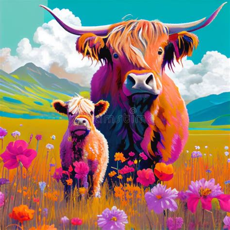 Baby Highland Cow Stock Illustrations – 2,130 Baby Highland Cow Stock ...