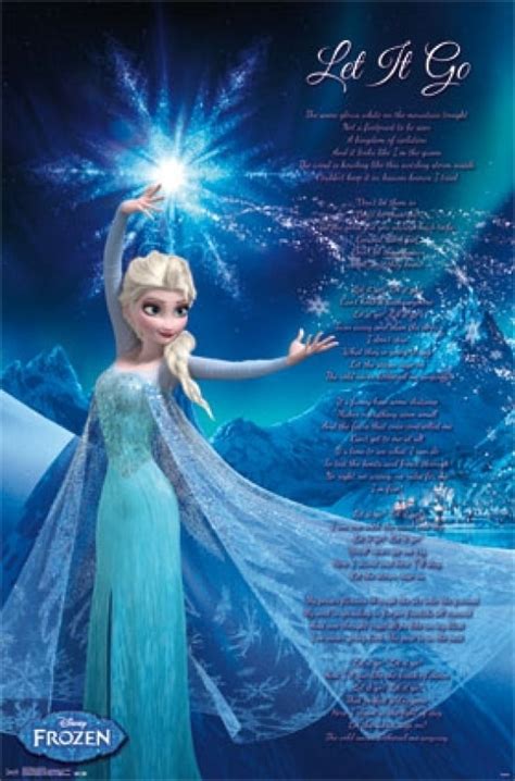 Frozen - Elsa Let It Go Laminated Poster Print (22 x 34) - Walmart.com - Walmart.com