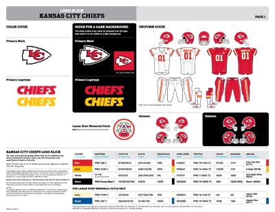 Kansas City Chiefs Colors | Sports Teams Colors | U.S. Team Colors