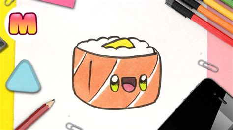 COMO DIBUJAR SUSHI KAWAII PASO A PASO - dibujos kawaii faciles ...