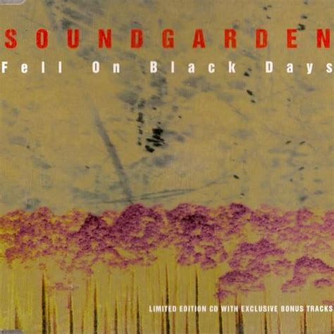 Soundgarden - Fell on Black Days - Black Disc Lyrics and Tracklist | Genius