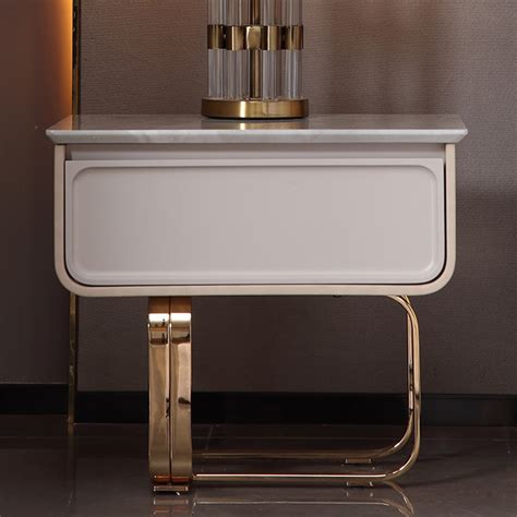 Bedside 19" Modern Italian Nightstands 0.6m Modern Luxury Bedside Tables