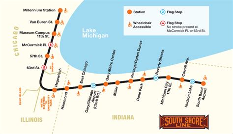 Northwest Indiana Railroad Map | South Shore Trains & Schedules