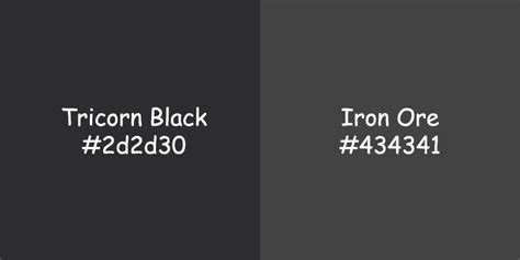 Tricorn Black vs Iron Ore Color: A Comparison for Stylish Interiors