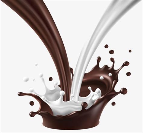 Chocolate Milk Splash Vector