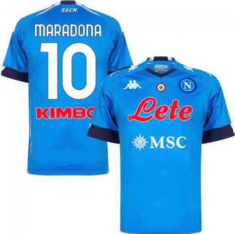 SSC Napoli 20/21 Maradona 10 Home Jersey by kappa - SoccerArmor