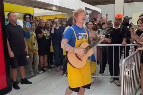 Ed Sheeran Played ‘Lego House’ Outside a Lego Store