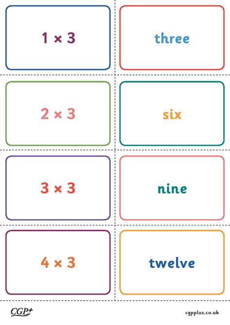 3 Times Tables Flashcards (Year 3) | CGP Plus