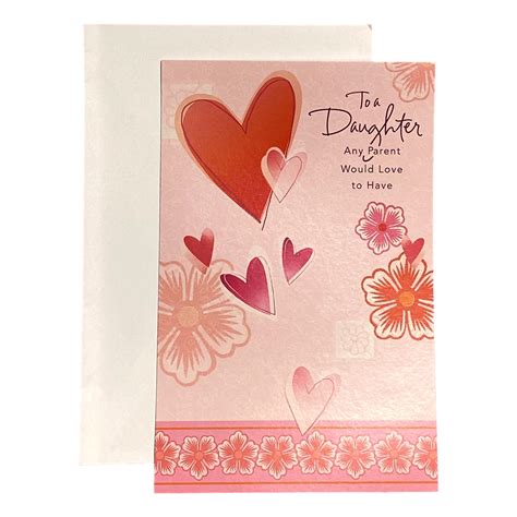 Valentine's Day Greeting Card for Daughter - To a Daughter Any Parent Would Love | eBay