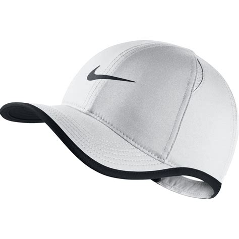 Nike Kids Featherlight Cap - White/Black - Tennisnuts.com