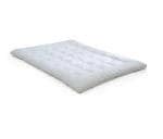 Buy PUMPUM White King Size 600 GSM Hollow Fibre Mattress Topper 78 inch ...