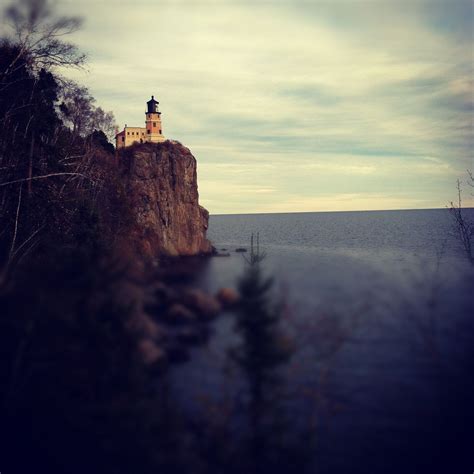 Split Rock lighthouse off of Lake Superior. One of the most famous lighthouses in the United ...