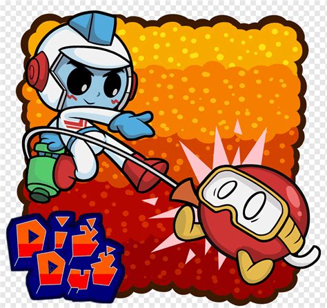 Dig Dug Fan art Drawing, gali, bermacam-macam, teks, lain-lain png ...