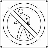 No Pedestrians Crossing Road Sign coloring Page  Download Print Or sketch template